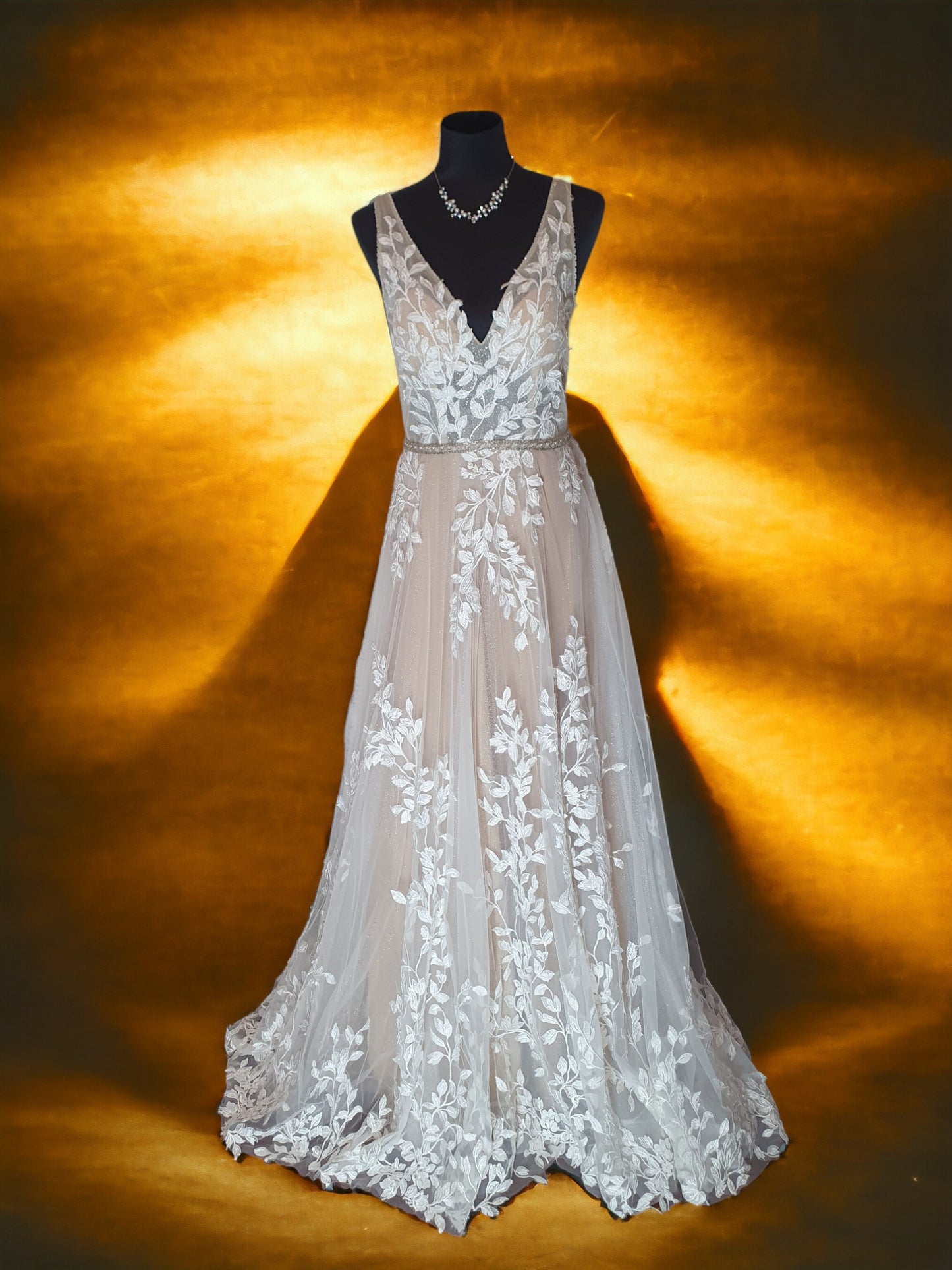 Maya Sparkling A-Line Gown