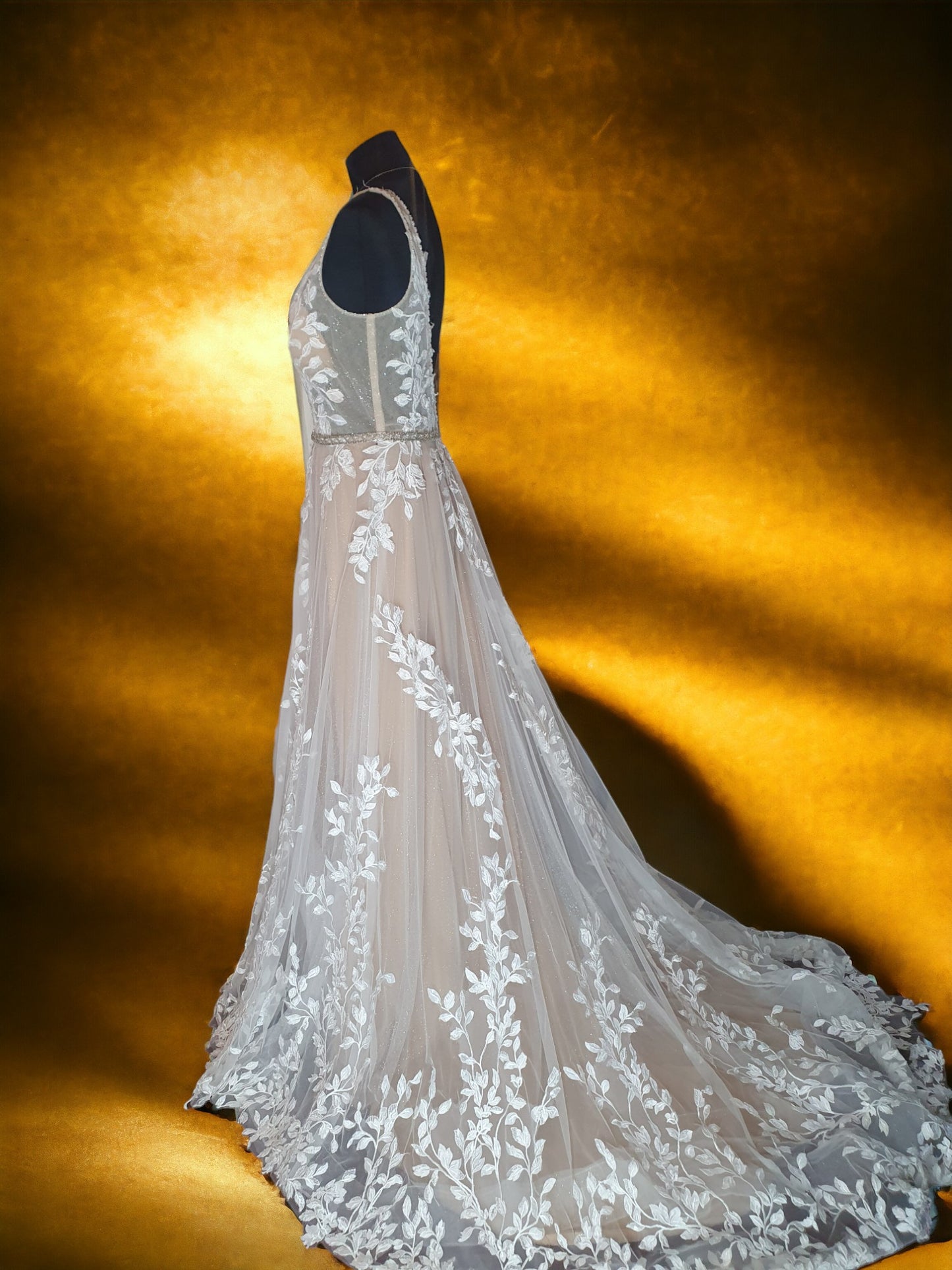 Maya Sparkling A-Line Gown
