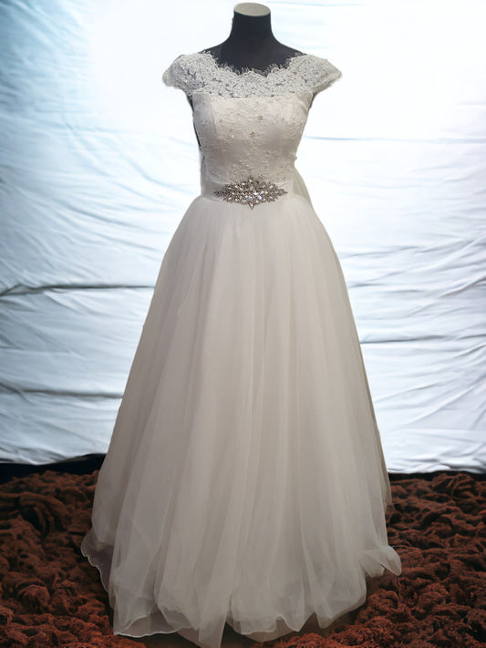 Ballgown with Cap Sleeves