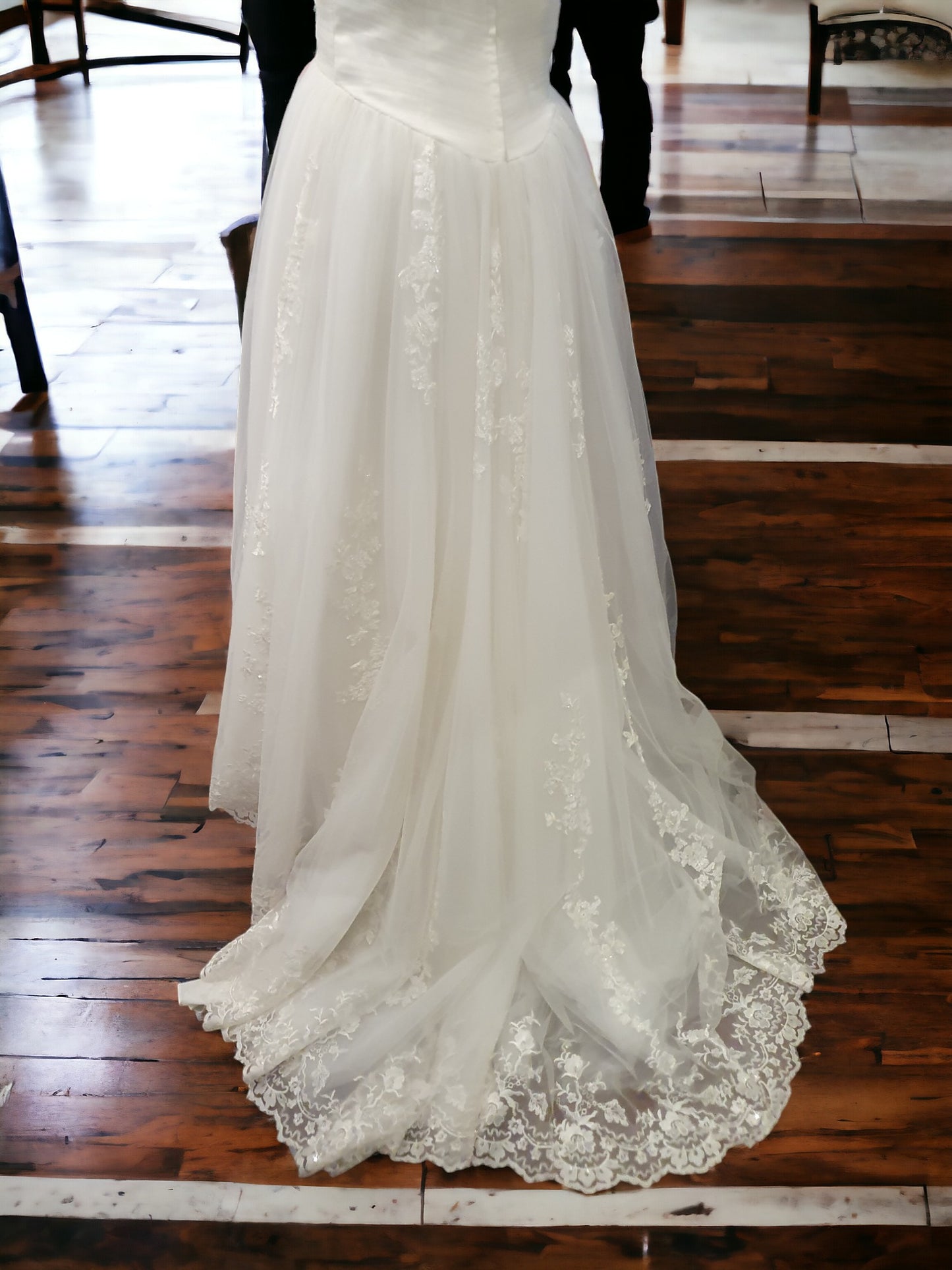 Blue Cherry Sweetheart A-Line