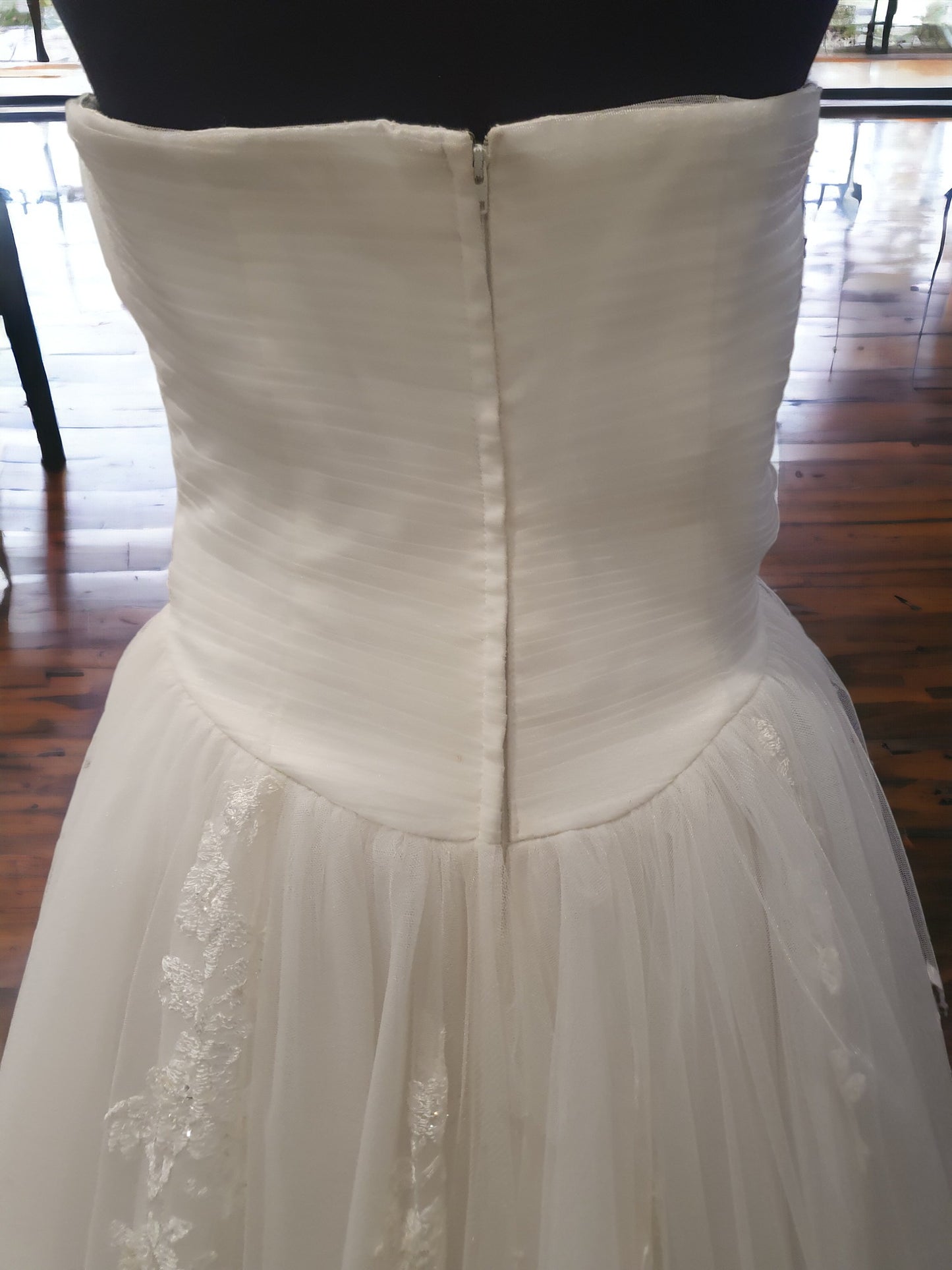 Blue Cherry Sweetheart A-Line