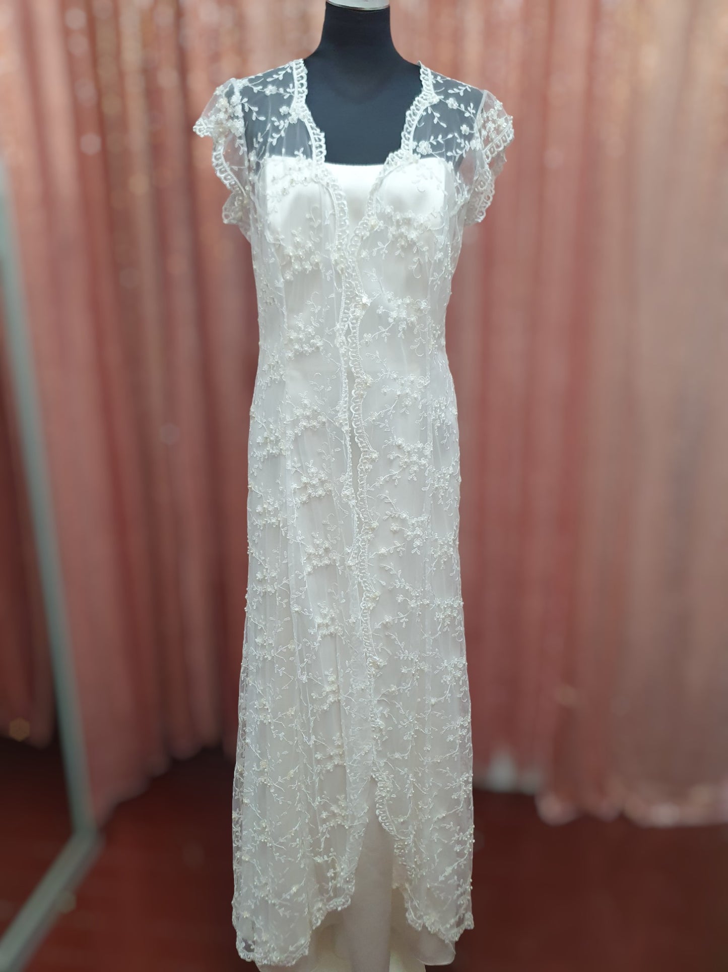 Alfred Angelo Classic Gown with Lace Jacket