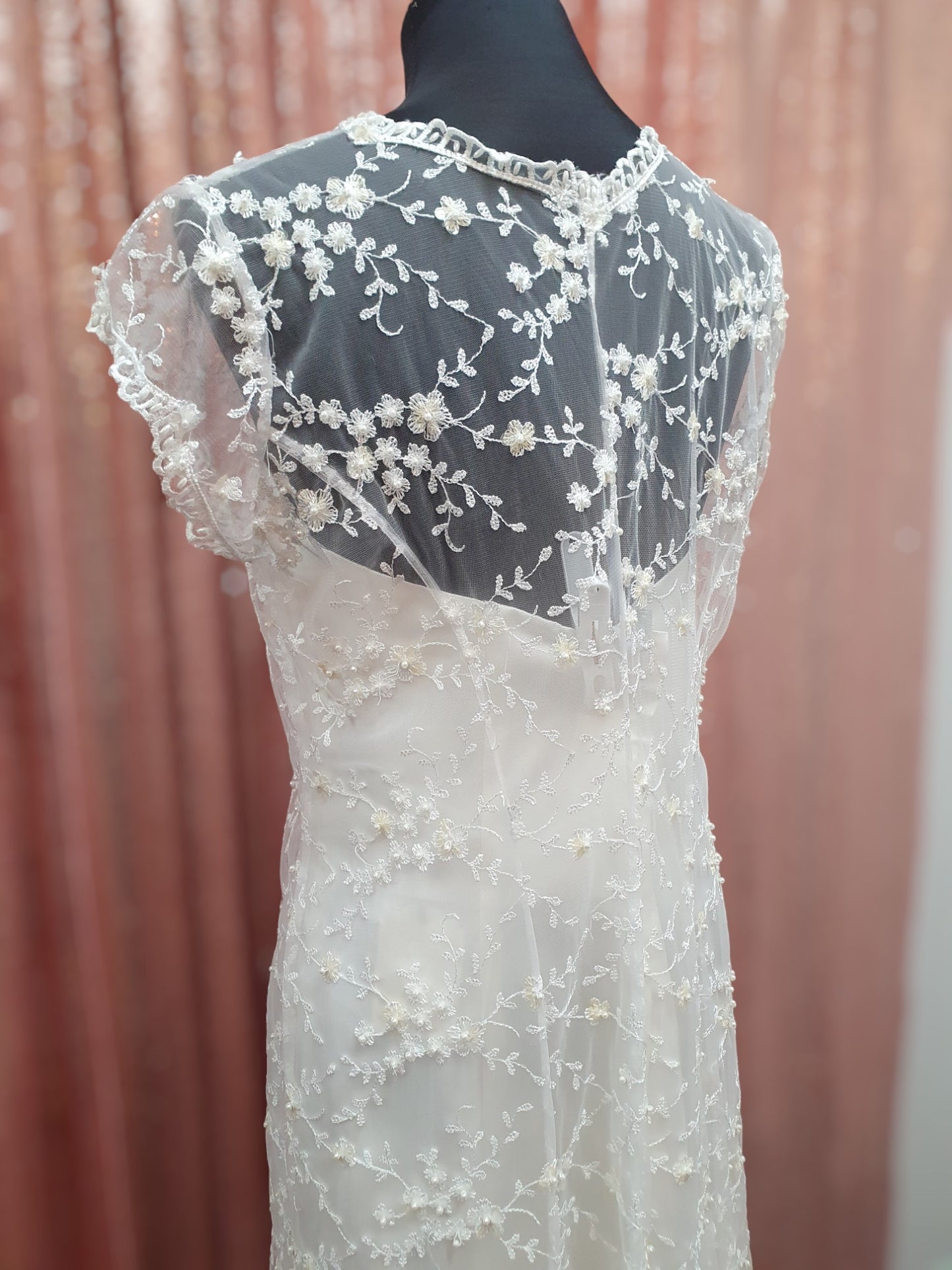Alfred Angelo Classic Gown with Lace Jacket