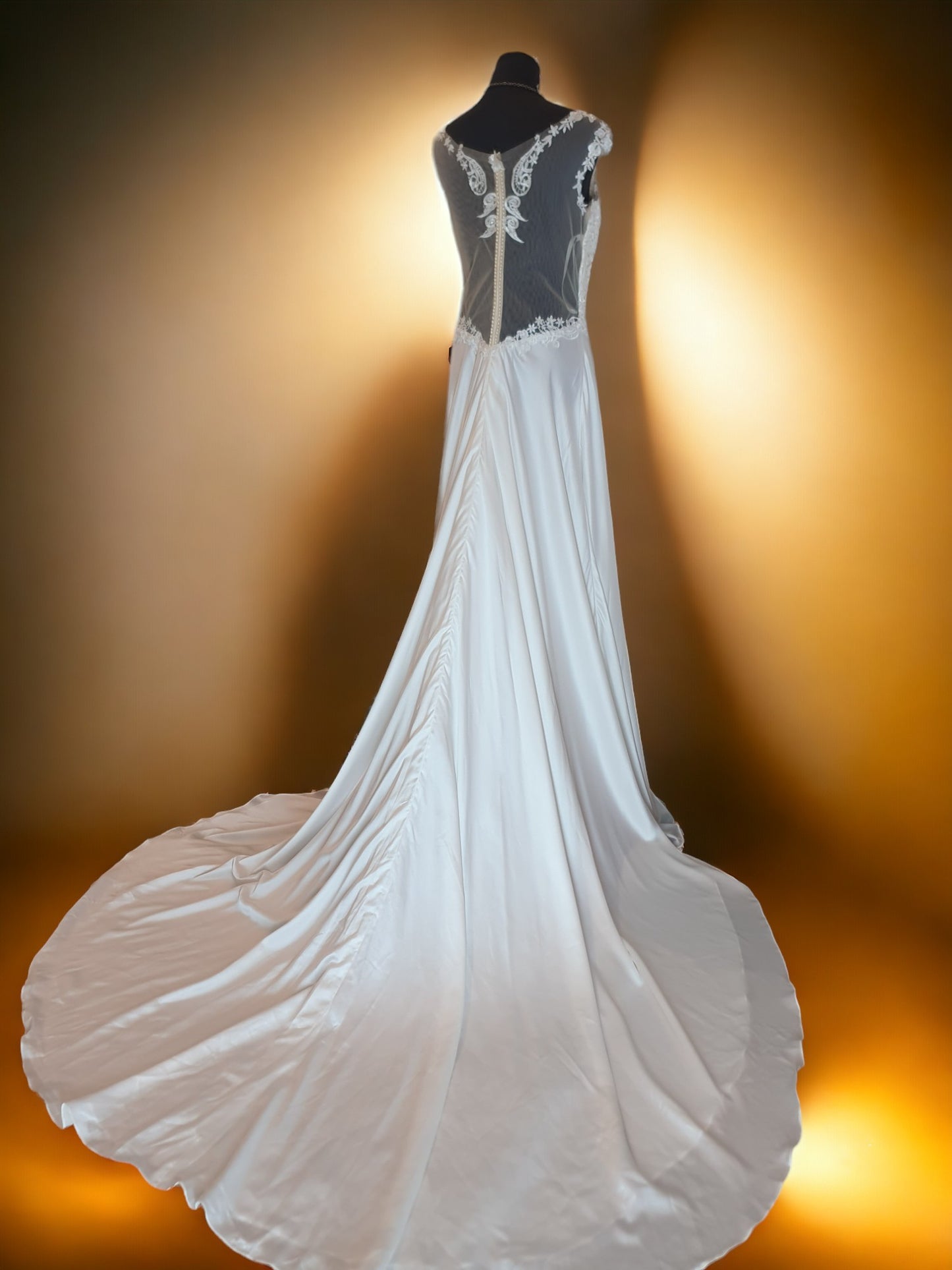Tiamo Bella Crepe and Lace Gown