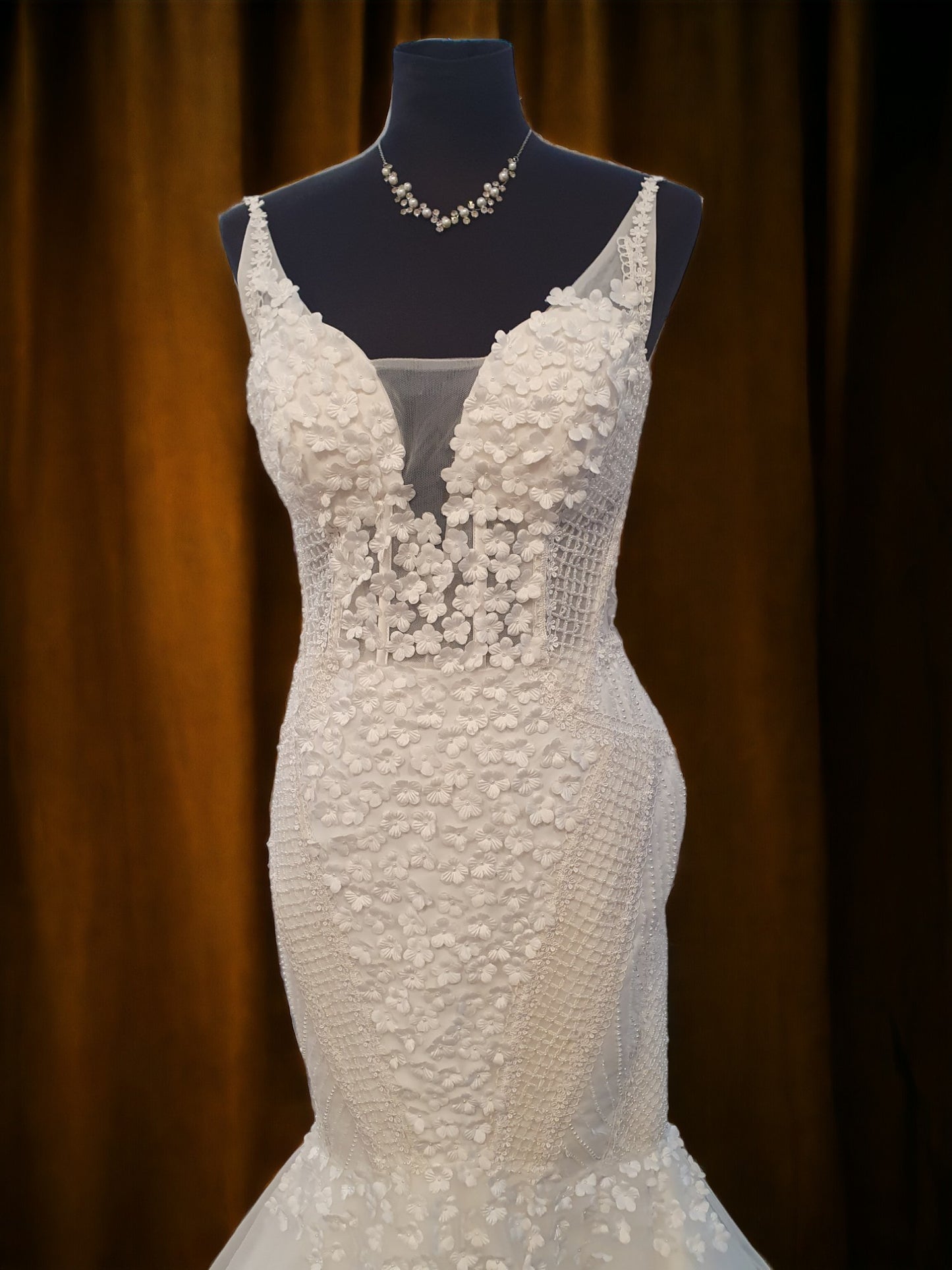 Mermaid and Floral Elegance Dress
