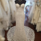 Cotton Lace Sweetheart Gown