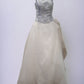 Silver/Blue Wedding Gown with Flower Decal