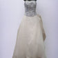 Silver/Blue Wedding Gown with Flower Decal