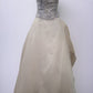 Silver/Blue Wedding Gown with Flower Decal