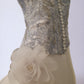 Silver/Blue Wedding Gown with Flower Decal