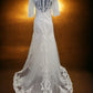 Mingda's Dress Long Sleeve Lace Fit & Flare Gown