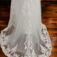 Mingda's Dress Long Sleeve Lace Fit & Flare Gown