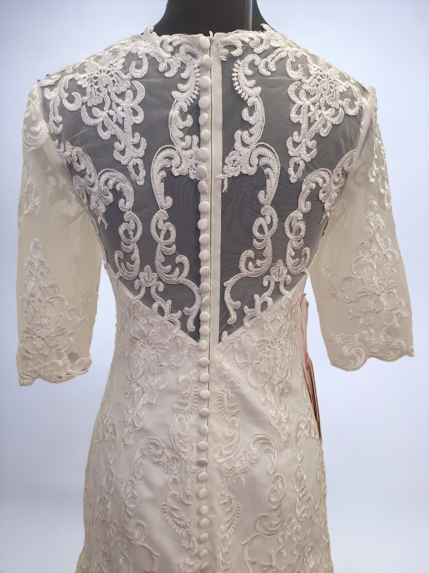Mingda's Dress Long Sleeve Lace Fit & Flare Gown