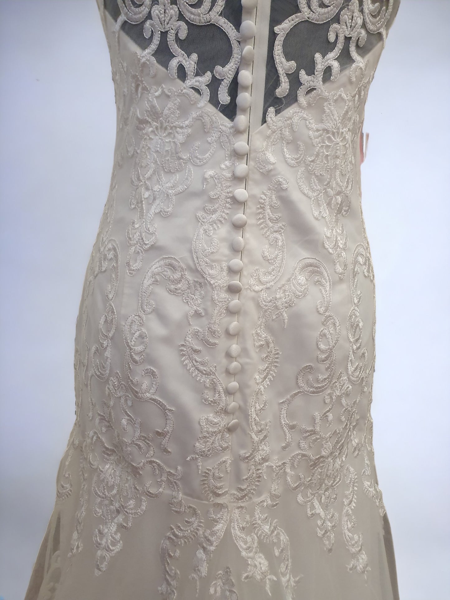 Mingda's Dress Long Sleeve Lace Fit & Flare Gown