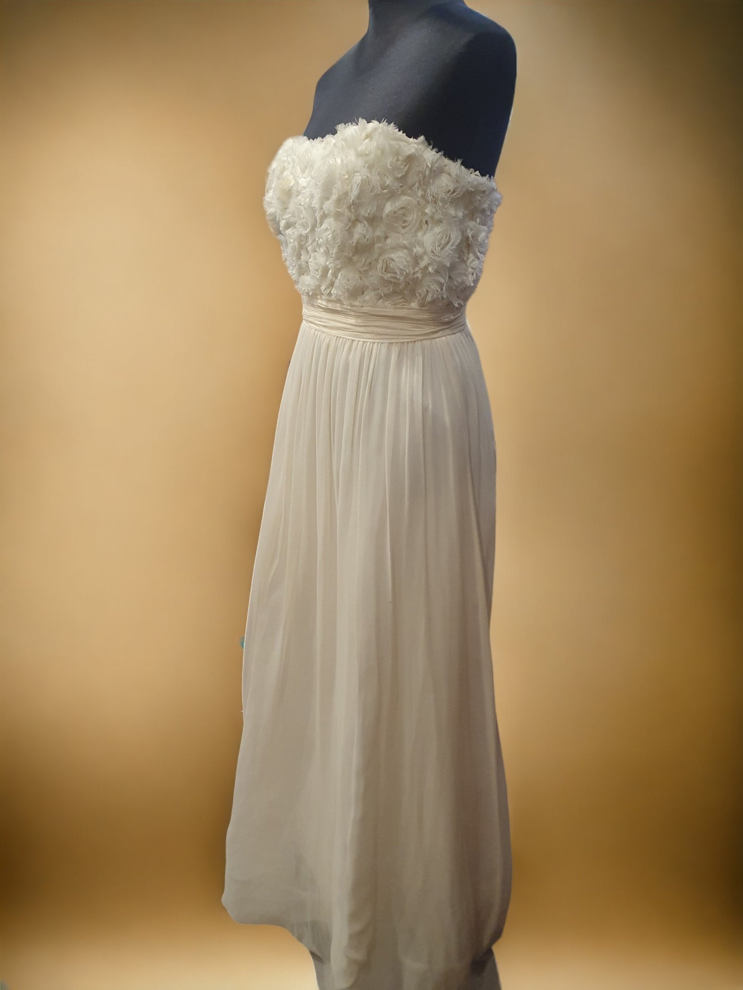 Tania Olsen Floral Strapless Gown