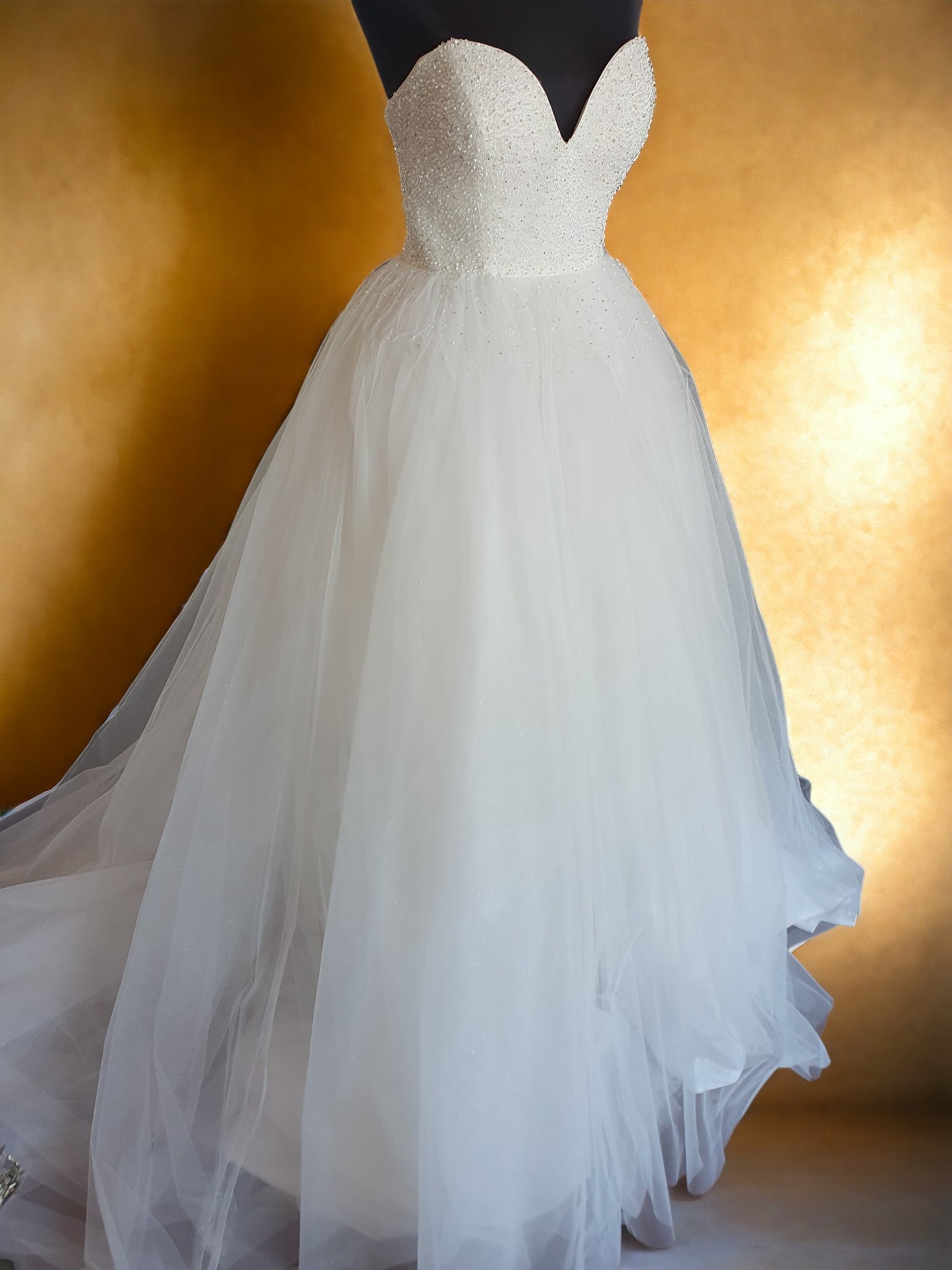 Strapless Beaded Ballgown