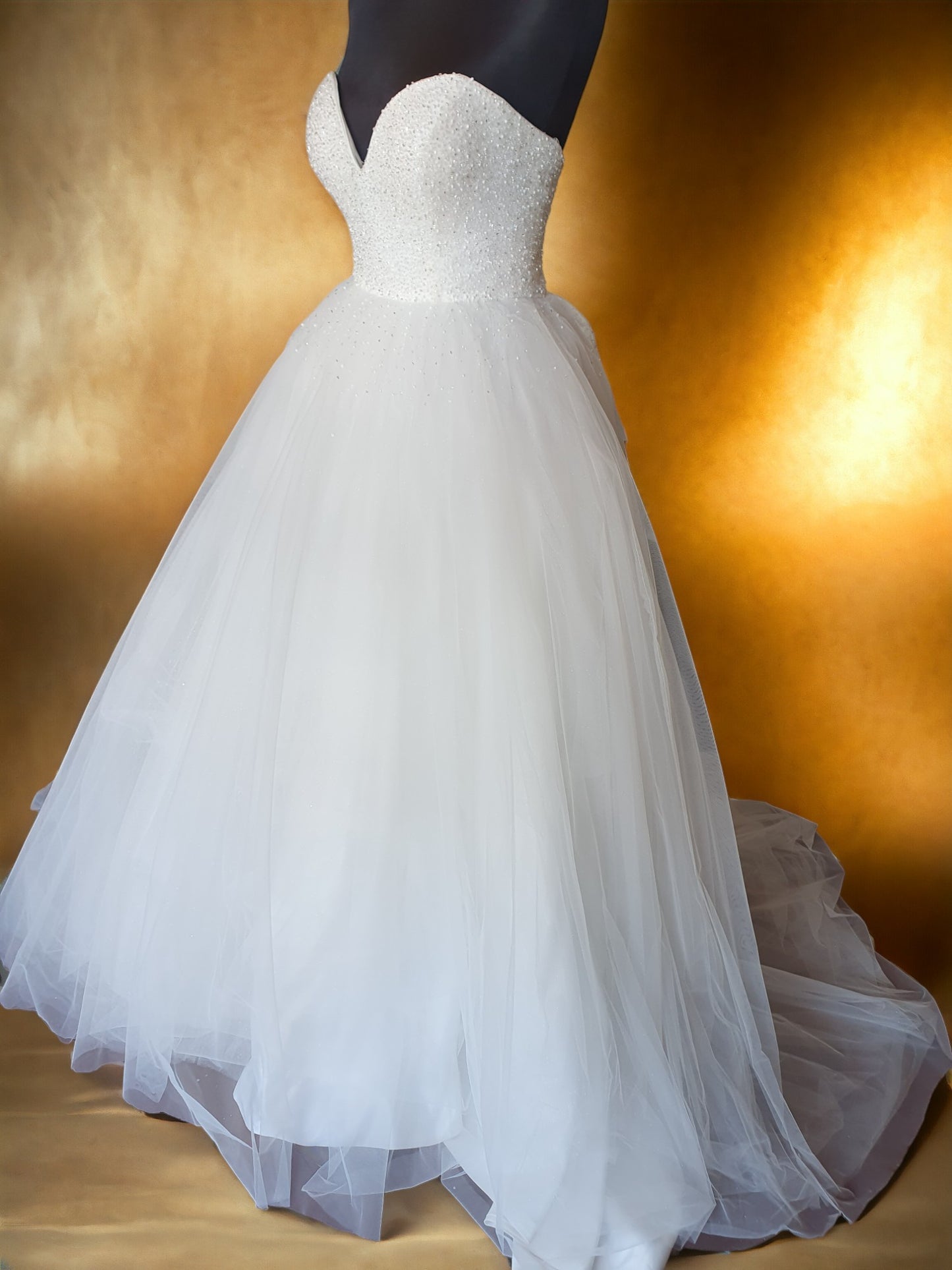 Strapless Beaded Ballgown