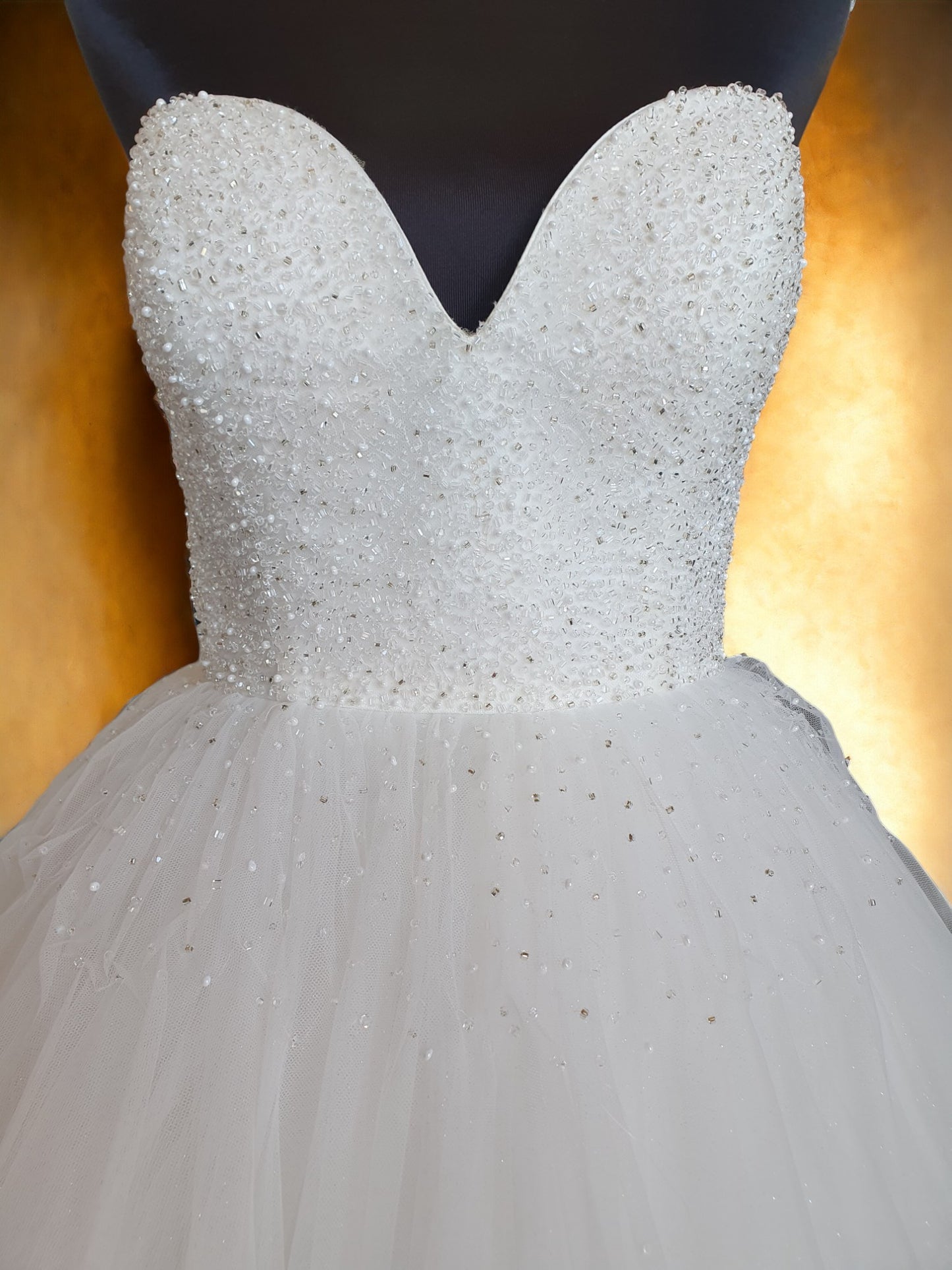 Strapless Beaded Ballgown