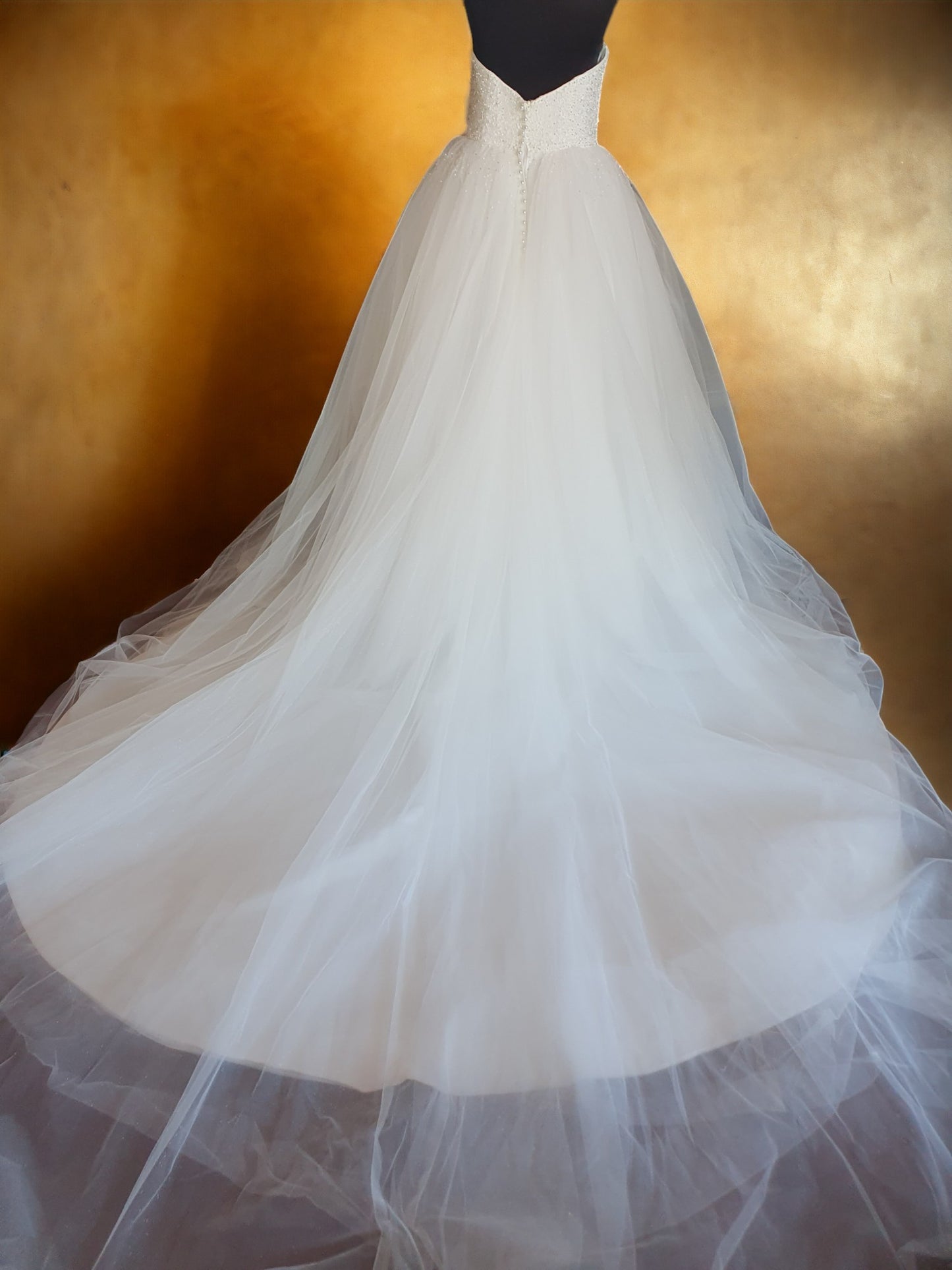 Strapless Beaded Ballgown