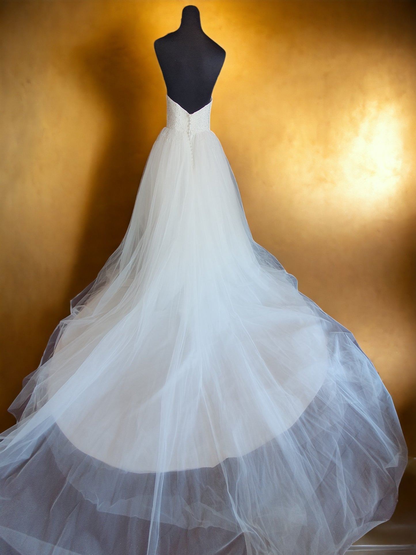 Strapless Beaded Ballgown