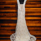 Ivory Lace Fit & Flare with Train