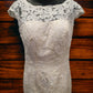Ivory Lace Fit & Flare with Train