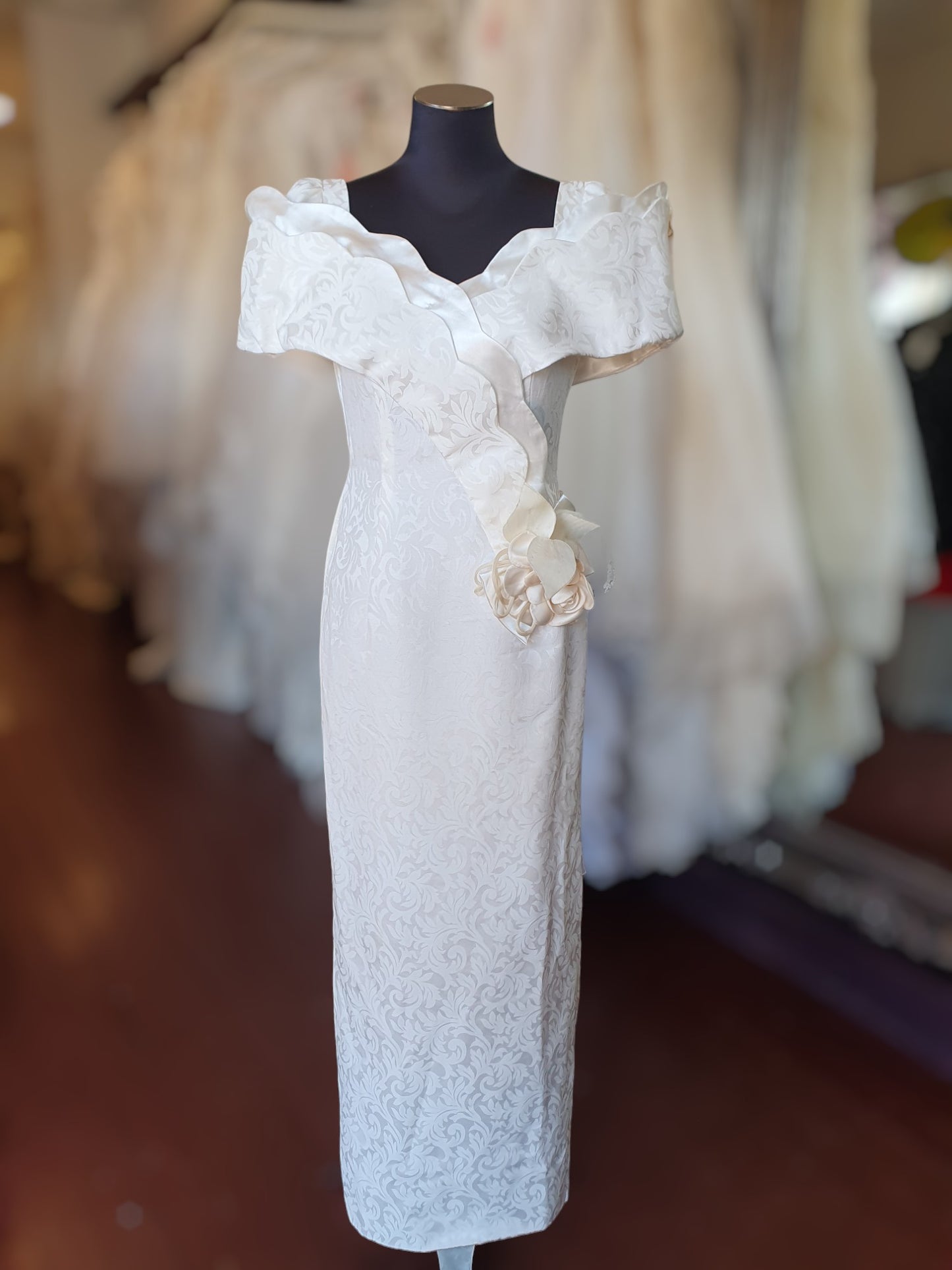 Vintage Stunner with Rose and Bow