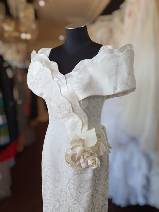 Vintage Stunner with Rose and Bow