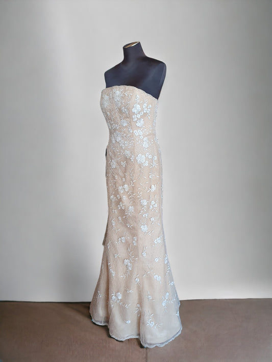 Jovani Champagne Gown