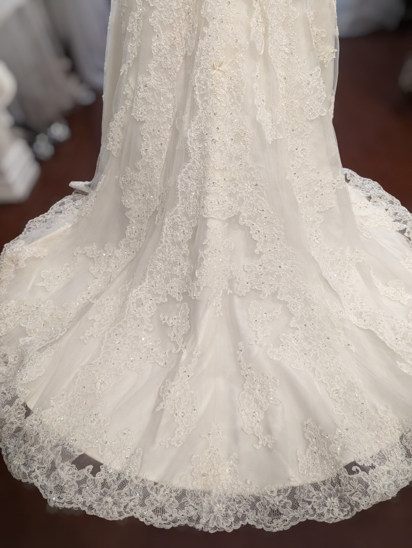 Stella York Lace and Sequin Gown