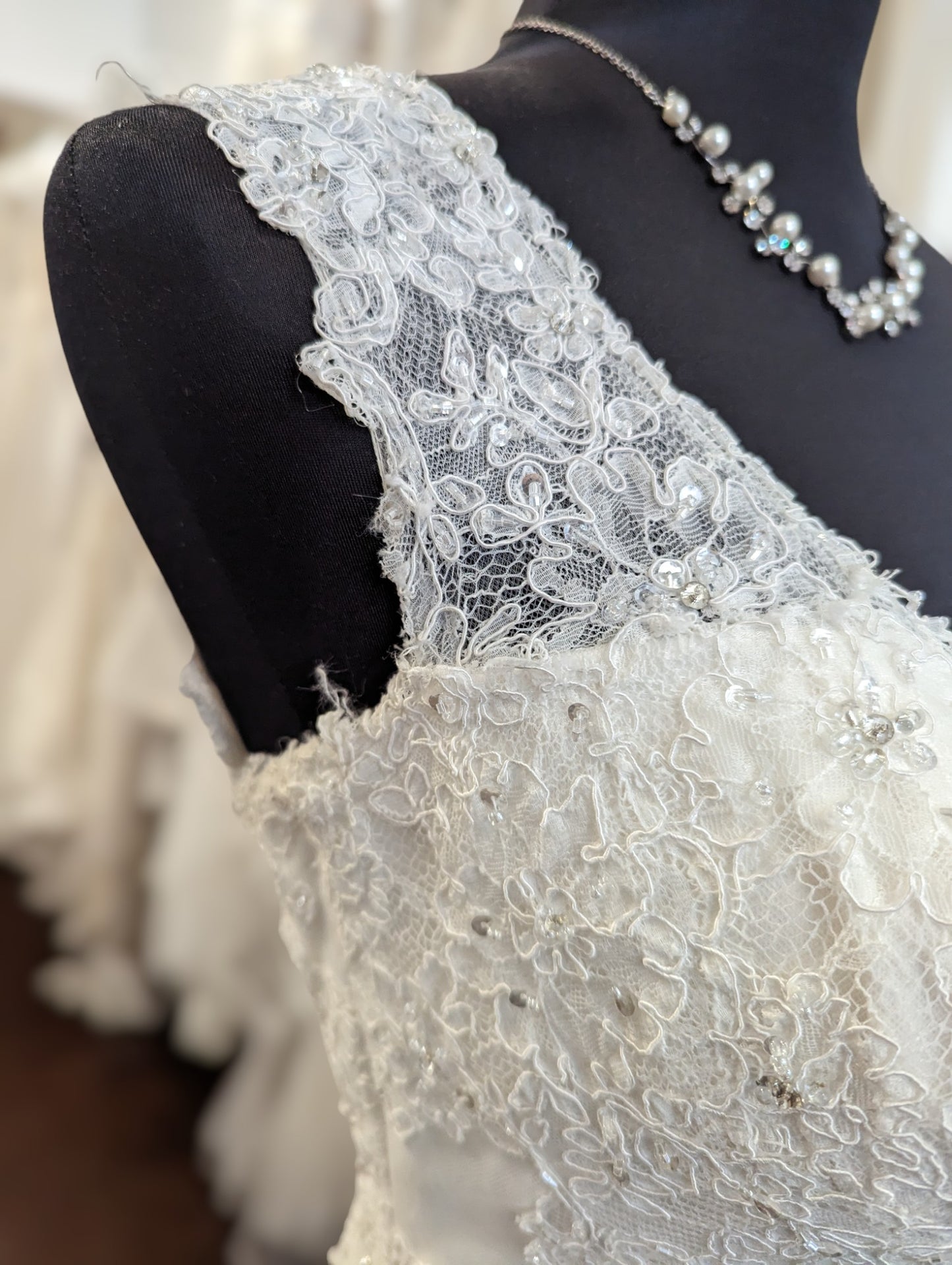 Stella York Lace and Sequin Gown
